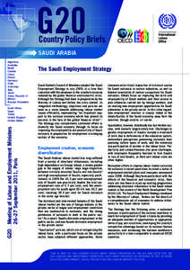 G20  Country Policy Briefs SAUDI ARABIA Argentina