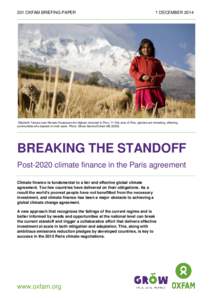 Breaking the Standoff: Post-2020 climate finance in the Paris agreement