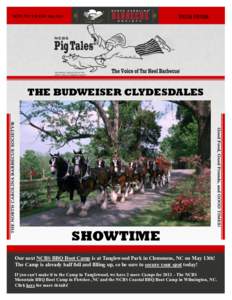 SPECIAL EDITION  NCBS PIG TALES® May 2011 THE BUDWEISER CLYDESDALES