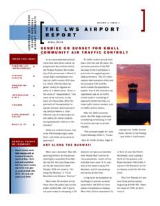 LEWISTON-NEZ PERCE COUNTY REGIONAL AIRPORT AUTHORITY INSIDE THIS ISSUE:  PARKING LOT