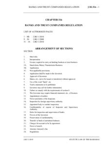 Banks and Trust Companies Regulation Act