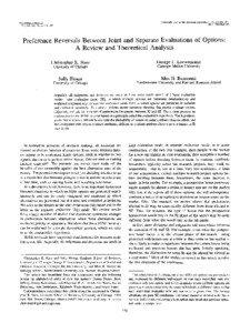 Thought / Ethology / Autonomy / Choice / Philosophy of life / Planning / Evaluation / Attribute grammar / Itamar Simonson / Decision theory / Mind / Cognitive science