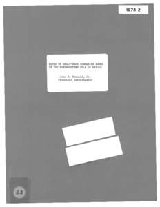 FAUNA 0F SHELF-EDGE SUBMARI14E BANKS IN THE NORTHWESTERN GULF Or MEXICO R report to the U .S . Geological Survey, Office of Marine Geology in fulfillment of contract[removed]G-381 for the