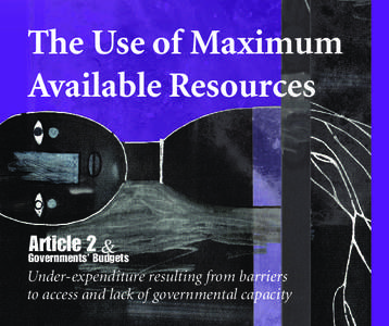 The Use of Maximum Available Resources Article 2 &