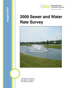August[removed]Sewer and Water Rate Survey  Ted Strickland, Governor