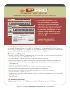 e-IEPPRO  ® BY MEDIANET SOLUTIONS, INC