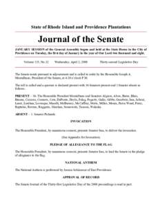 Government / Rhode Island Senate / United States Senate / Joseph A. Montalbano / Lenihan
