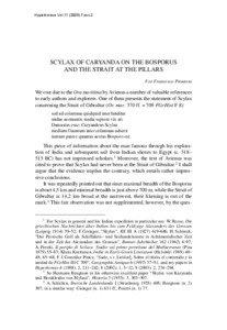 Hyperboreus Vol[removed]Fasc.2  SCYLAX OF CARYANDA ON THE BOSPORUS