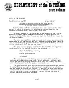 DBP41TMBNT of thl DfTBiiDR news release OFFICE OF THE SECRETARY For Release July 24, 1981  Wilson[removed]