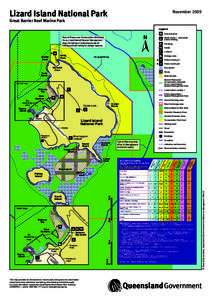 Lizard Island National Park map