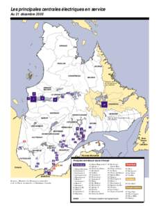 Les principales centrales électriques en service Au 31 décembre 2005 ARNAUD  FEUILLES