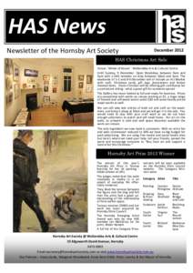 HAS News Newsletter of the Hornsby Art Society December[removed]HAS Christmas Art Sale