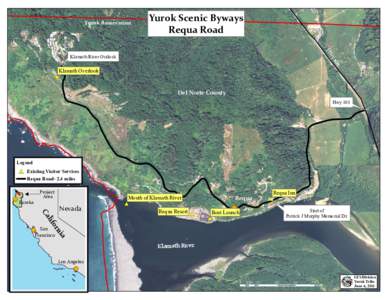 Yurok Reservation  Yurok Scenic Byways Requa Road y Hw