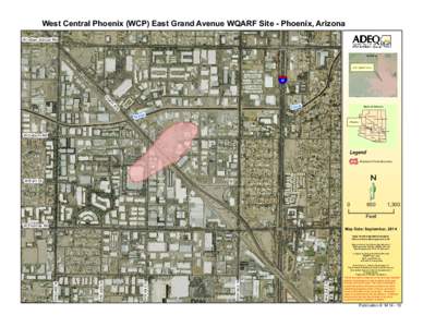 West Central Phoenix (WCP) East Grand Avenue WQARF Site - Phoenix, Arizona W Indian School Rd Area M ap  W CP W QA RF Si te s