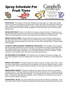 Spray Schedule For Fruit Trees 2342 South 40th Street[removed]5625 Pine Lake Road