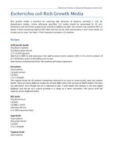    	
   	
    	
  	
  Membrane	
  Proteins	
  in	
  Bacterial	
  Pathogenesis	
  Laboratory	
  