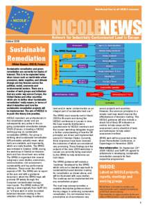 OctoberSustainable Remediation  The SRWG Roadmap