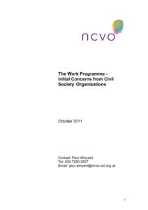 Microsoft Word - The Work Programme - Initial Concerns from Civil Society Organisations LVSC quote removed.doc