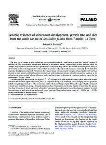 Palaeogeography, Palaeoclimatology, Palaeoecology[removed] – 310 www.elsevier.com/locate/palaeo