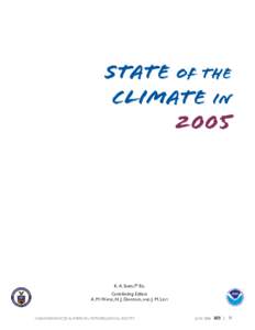 STATE OF THE CLIMATE IN 2005 K. A. SHEIN,82 ED. Contributing Editors
