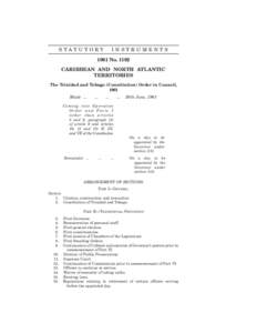 STATUTORY  INSTRUMENTS 1961 No[removed]CARIBBEAN AND NORTH ATLANTIC