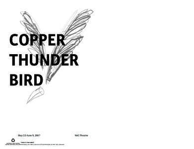 COPPER THUNDER BIRD May 22-June 9, 2007 Peter A. Herrndorf