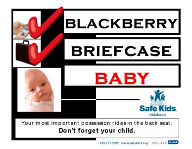 blackberry  briefcase baby Yo u r m o st im p o r t an t p o ssessio n r id es in t h e b ack seat .