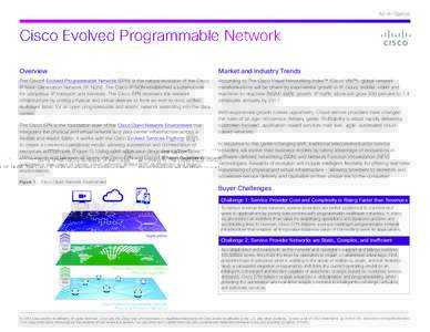 At-A-Glance  Cisco Evolved Programmable Network Overview  Market and Industry Trends