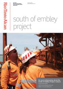 Issue 08 Rio Tinto Alcan Weipa South of Embley Project Newsletter  February 2013