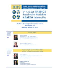 Fifth Annual PHEMZCE Stakeholders Workshop & BARDA Industry Day