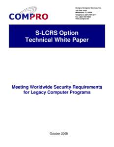 Microsoft Word[removed]S-LCRS Option Technical White Paper.docx