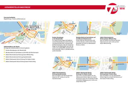 Gefahrenstellen Radstrecke  e Rh  ein