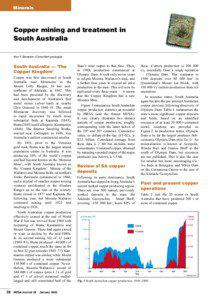 Copper mining and treatment in South Australia