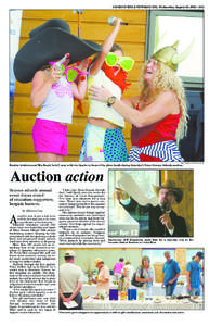 JACKSON HOLE NEWS&GUIDE, Wednesday, August 28, [removed]25A  PRICE CHAMBERS / NEWS&GUIDE photos Beatrix Goldstein and Mia Brazil, both 7, pose with Jen Sparks in front of the photo booth during Saturday’s Teton Science S