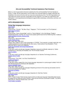 Microsoft Word - Arts and TA past grantees template