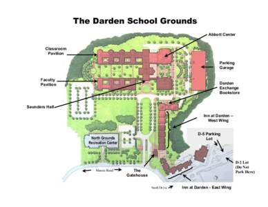The Darden School Grounds Abbott Center Classroom Pavilion Parking Garage