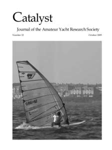 Catalyst Journal of the Amateur Yacht Research Society Number 22 October 2005