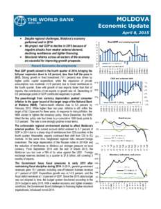 MOLDOVA Economic Update April 8, 2015   