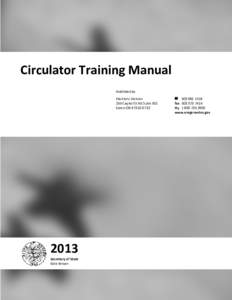 Circulator Training Manual Published by Elections Division 255 Capitol St NE Suite 501 Salem OR[removed]