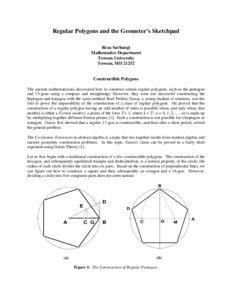 Instructions on how to construct an N-sided Regular Star Polygon on Geometer’s Sketchpad: