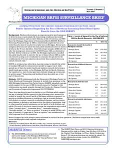 Dried blood spot / Chronic / Health / Medicine / Michigan Department of Community Health