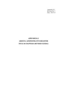 APPENDIX K2: Waste Programs Division: Hazardous Waste Permits Unit: Clean Harbors Arizona, LLC: Hazardous Waste Permit Modification