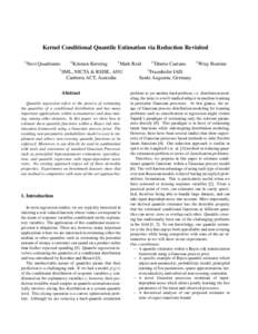 Econometrics / Quantile regression / Statistical inference / Normal distribution / Quantile / Bayes estimator / Correlation and dependence / Errors and residuals in statistics / Q-Q plot / Statistics / Regression analysis / Estimation theory