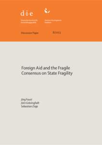 International development / Development / German Development Institute / Fragile state / Development Assistance Committee / Development aid / German National Library / International relations / Aid / International economics