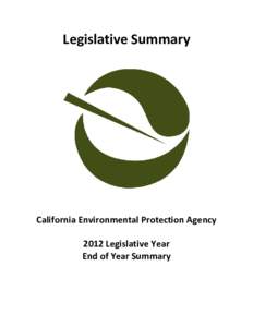 Legislative Summary Report