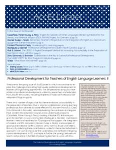 English language / English-language learner / English as a foreign or second language / Bilingual education / Sheltered instruction / Teaching English as a foreign language / WestEd / Teacher education / Science education / Education / English-language education / Language education