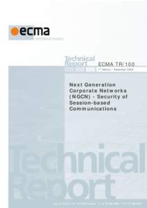 Final draft TR/NGCN – Security of session-based communications