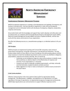 Microsoft Word - North American Emergency Management pdf