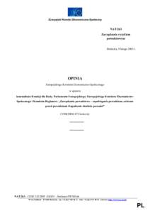 Europejski Komitet Ekonomiczno-Społeczny  NAT/263 Zarządzanie ryzykiem powodziowym Bruksela, 9 lutego 2005 r.