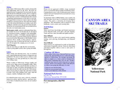 General Ski Information Canyon.indd